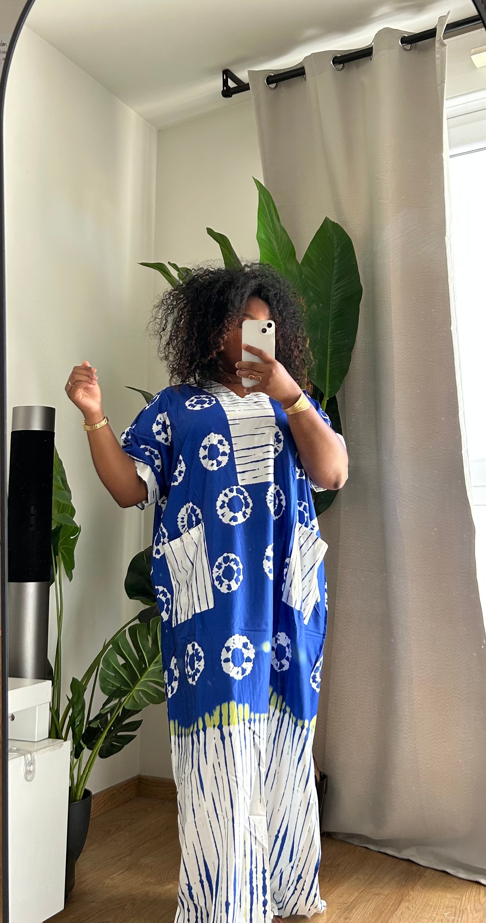 Robe longue avec foulard