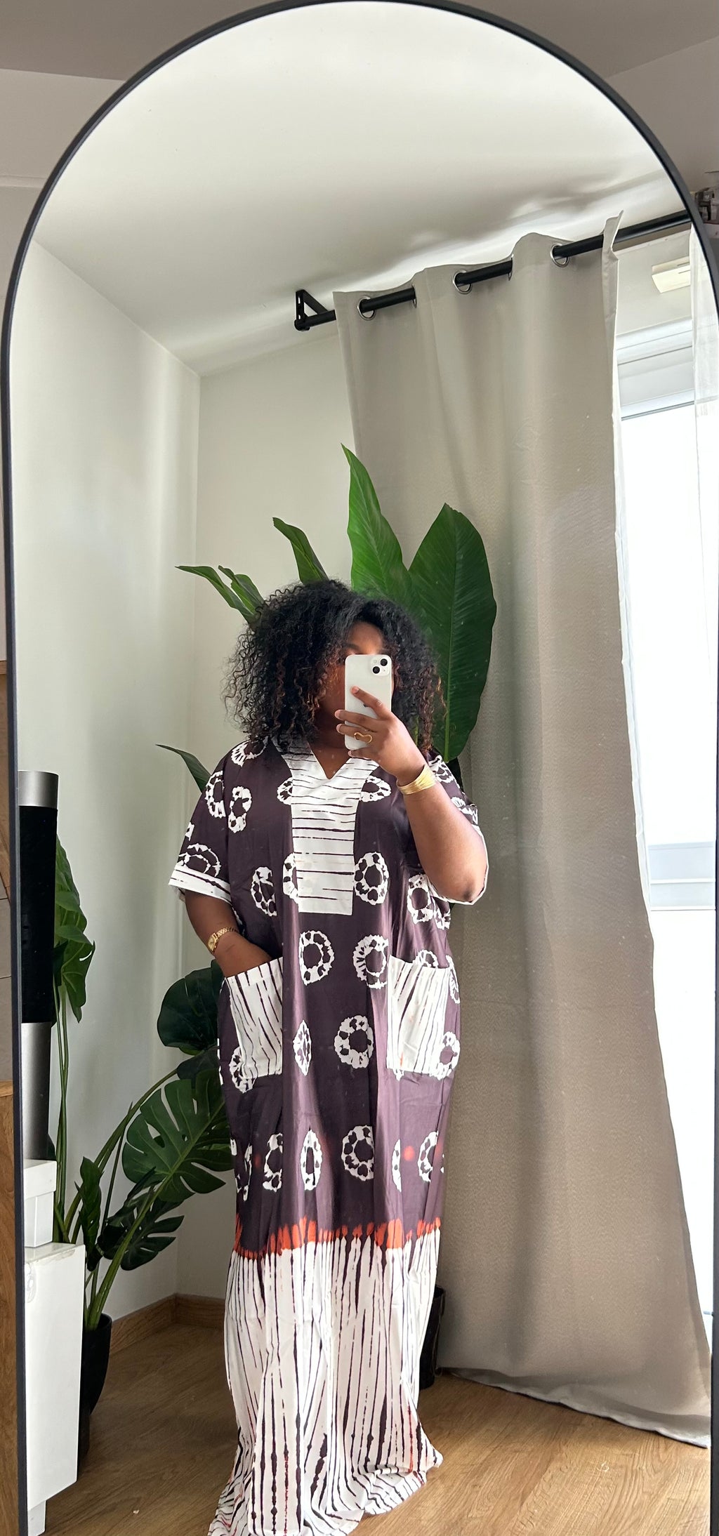 Robe longue avec foulard