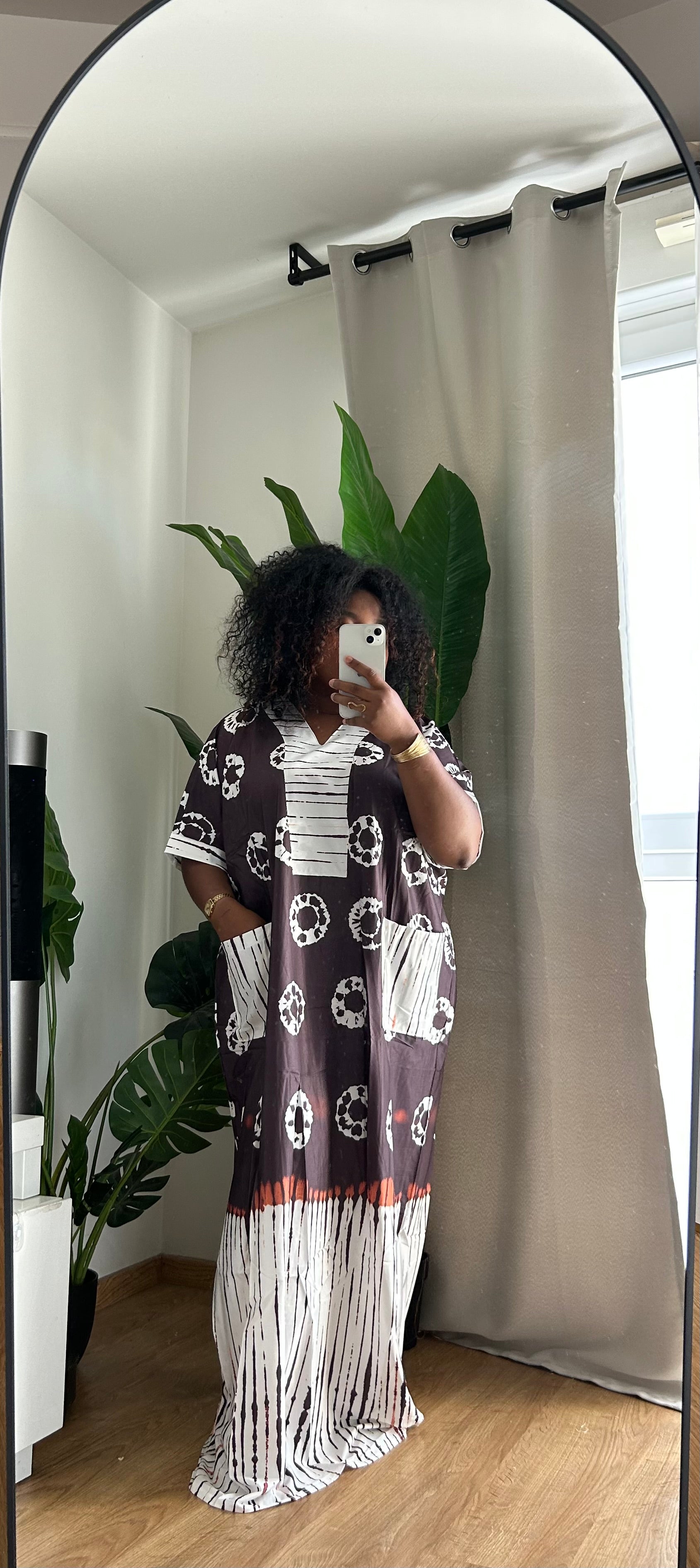 Robe longue avec foulard