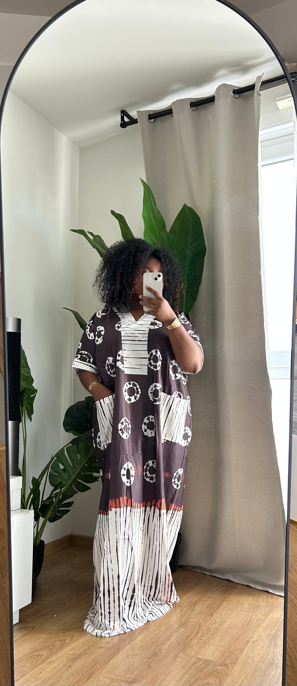 Robe longue avec foulard